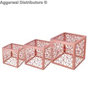 Rose Gold Display Riser – Premium Buffet & Catering Elevation Stand