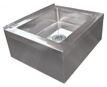 Commercial Stainless Steel Mop Sink with Drain Basket – 16” x 20” Bowl (16 Gauge)