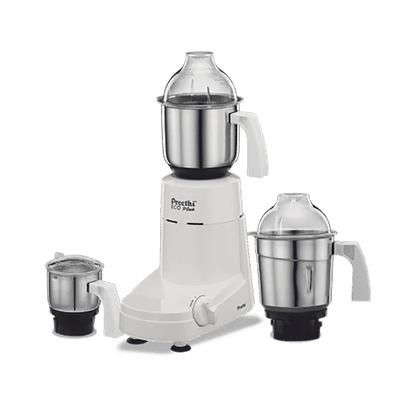 Preethi Eco Plus MG-138 110V Mixer Grinder – 550W Stainless Steel 3 Jar Kitchen Grinder (USA/Canada Use)