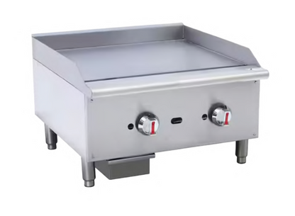 Thermostatic Gas Griddle – 24″, 36″, 48″ Commercial Flat Top