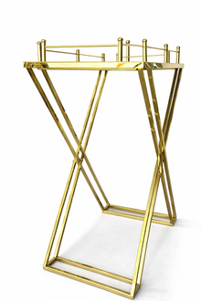 Zack Foldable Gold Serving Tray – Buffet & Catering Display Tray