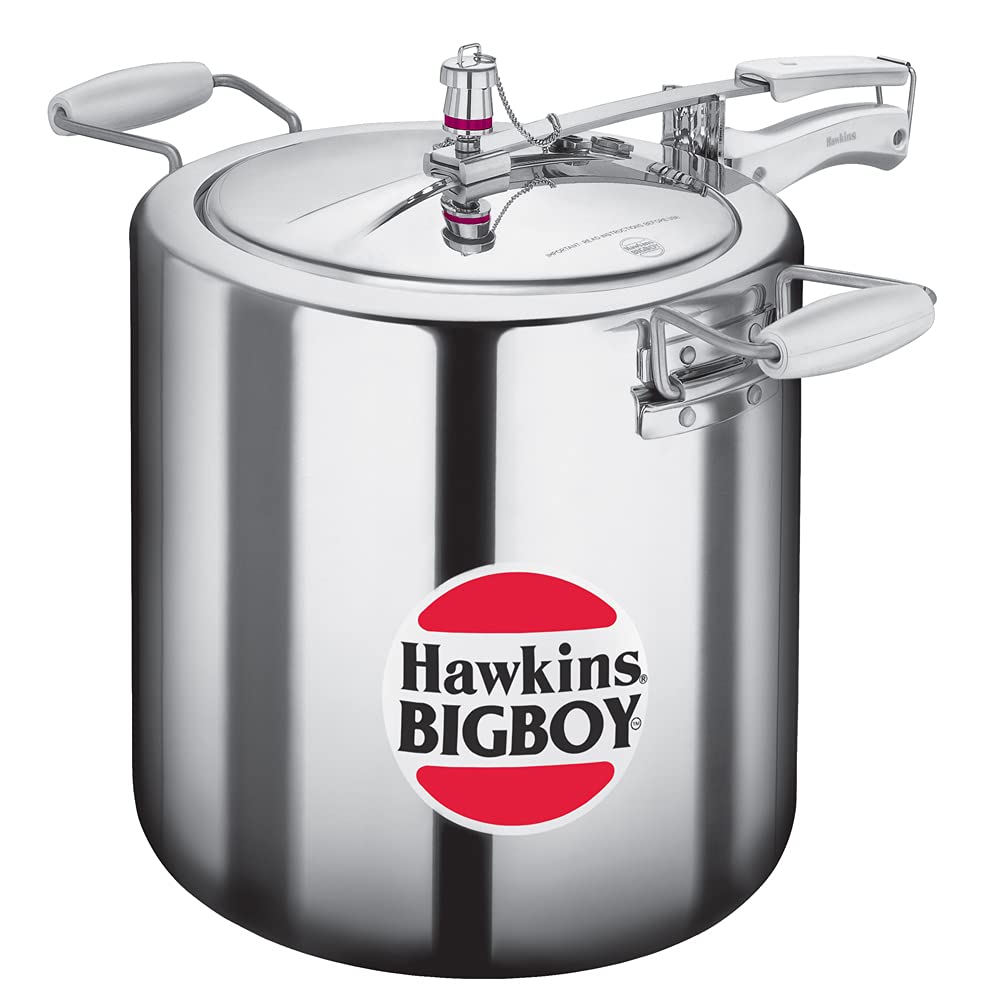 Hawkins Bigboy Aluminum Pressure Cooker (14L / 18L / 22L) – Heavy Duty Commercial Cooker