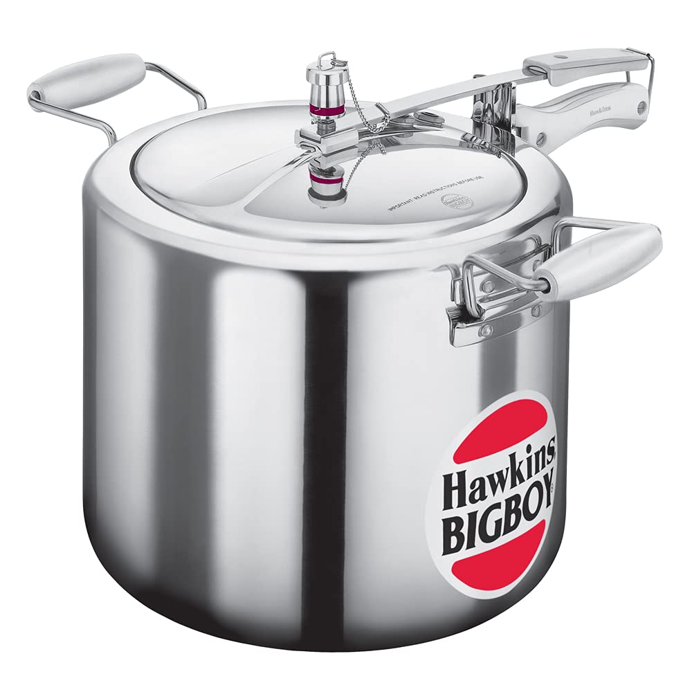 Hawkins Bigboy Aluminum Pressure Cooker (14L / 18L / 22L) – Heavy Duty Commercial Cooker