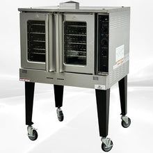 Commercial Gas Convection Oven 60,000 BTU (HRCO-60K) – Stainless Steel Oven with Castors