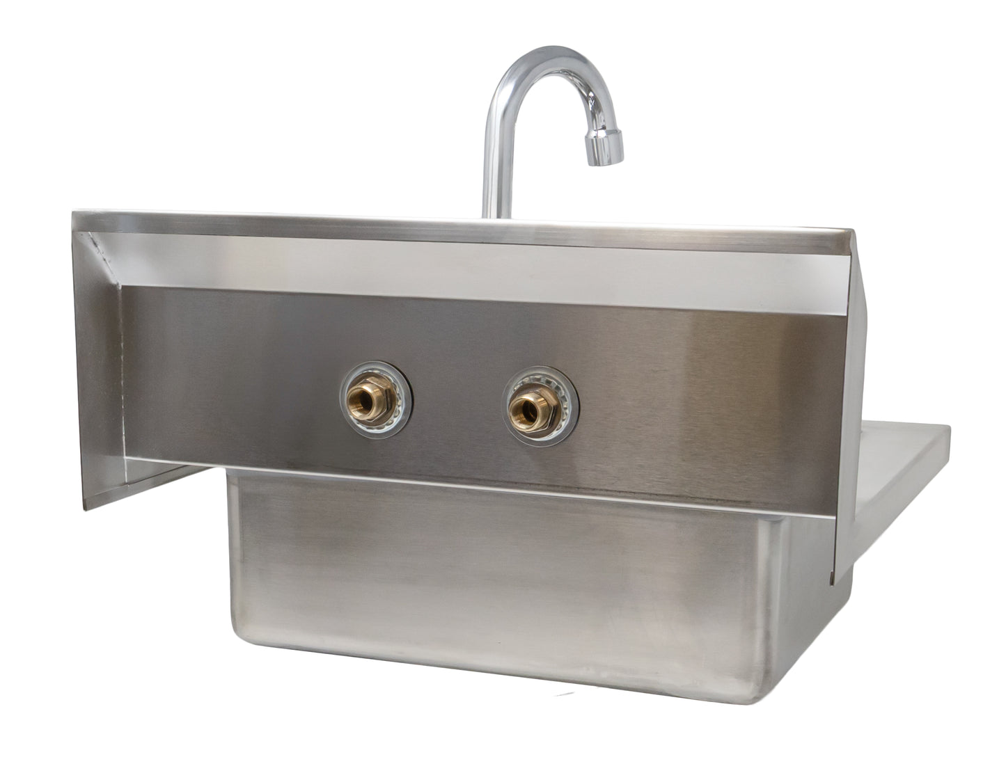 Commercial Stainless Steel Hand Sink – Standard Models with Gooseneck Faucet & Drain Basket