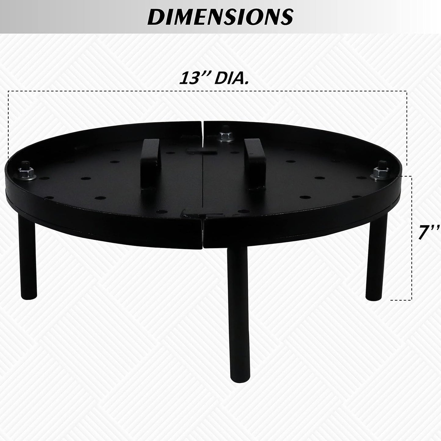 Mild Steel Baffle Burner Plate with Legs (13" & 18") – Tandoor Heat Distribution Plate (27002 / 27003)