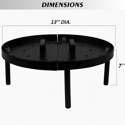 Mild Steel Baffle Burner Plate with Legs (13" & 18") – Tandoor Heat Distribution Plate (27002 / 27003)