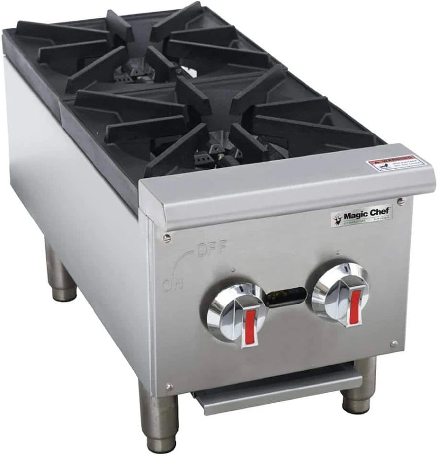 2 Burner Gas Countertop Hotplate – HS-2