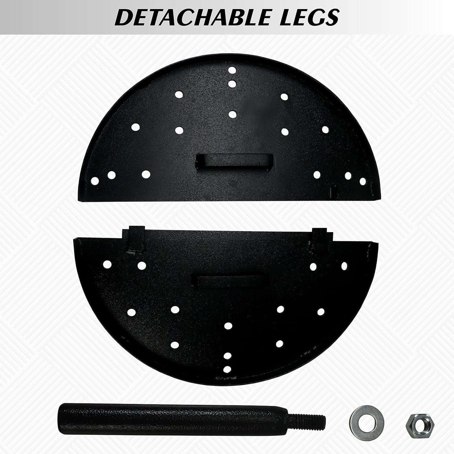 Mild Steel Baffle Burner Plate with Legs (13" & 18") – Tandoor Heat Distribution Plate (27002 / 27003)