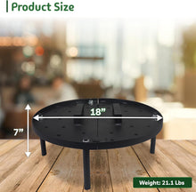 Mild Steel Baffle Burner Plate with Legs (13" & 18") – Tandoor Heat Distribution Plate (27002 / 27003)