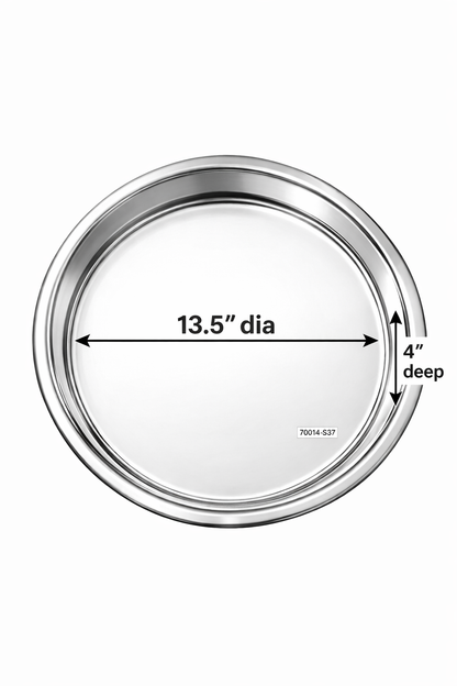 Stainless Steel Round Pan (70014 & 70015) – Heavy Duty Commercial Kitchen Pan