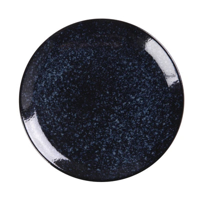 Yanco Blue Star Round Coupe Plates – Porcelain Dinner Plates (7"–12", Multiple Packs)
