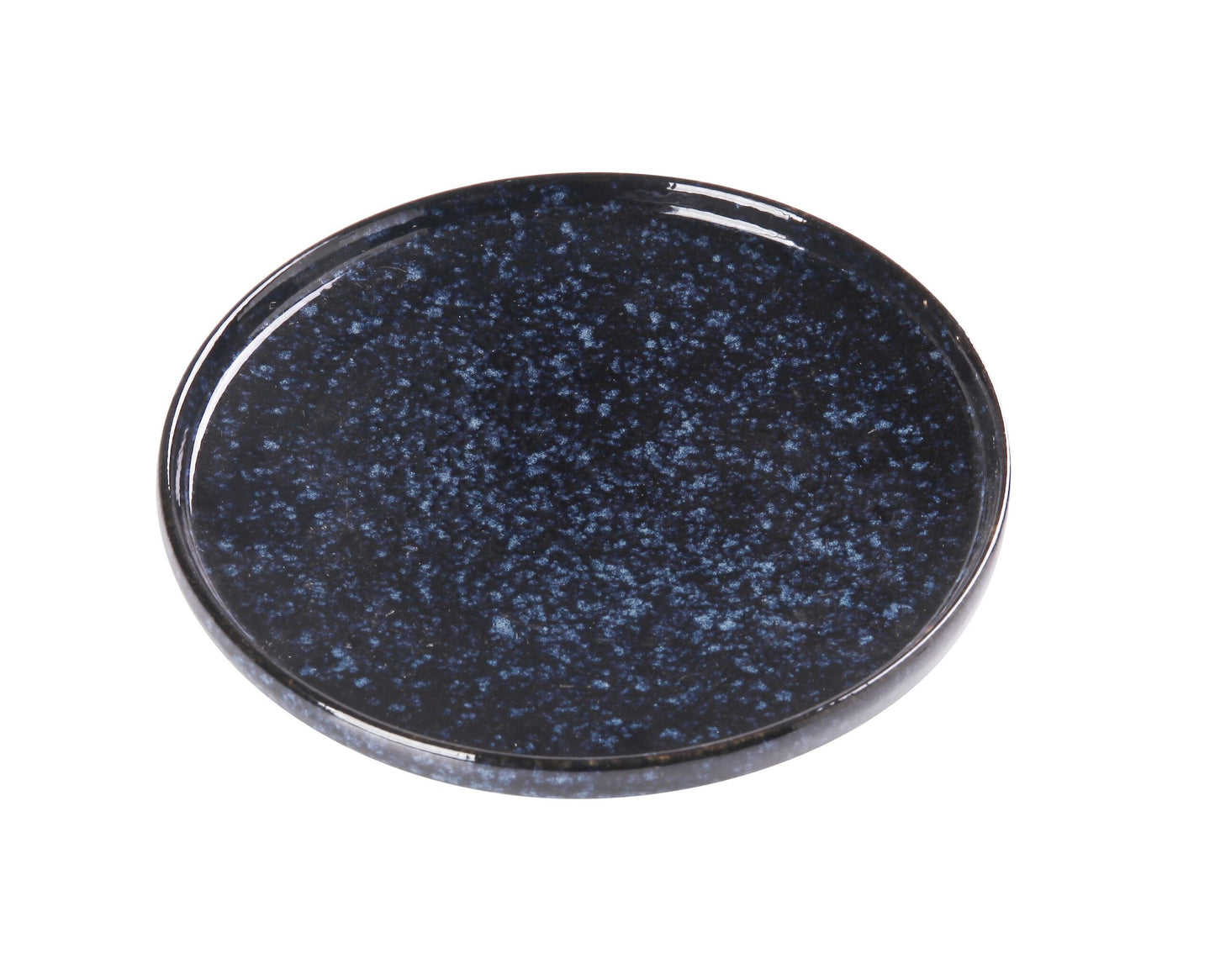 Yanco Blue Star Round Plates with Upright Rim – Porcelain Dinner Plates (7.5"–12.5", Multiple Packs)