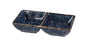 Yanco BL-4032 Blue Star Double Sauce Dish 3 oz (5 1/2" x 3") – Porcelain Dip Dish (3 Dozen Pack)