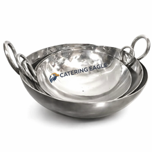 Stainless Steel Round Kadai - Available in many sizes