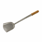 Chinese Ladle: Stainless Wok Shovel 5 X 4 in, Wood Handle, 19 1/2 in