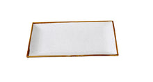 Yanco Glory Chinaware Rectangular Plate – Porcelain Serving Plate (Multiple Sizes, Pack)