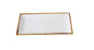 Yanco Glory Chinaware Rectangular Plate – Porcelain Serving Plate (Multiple Sizes, Pack)