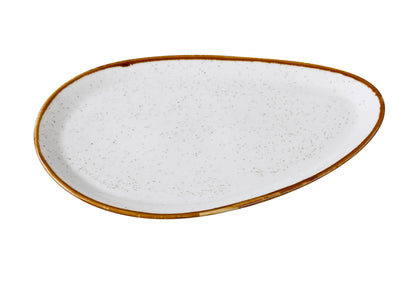Yanco Glory Chinaware Oval Plates – Porcelain Serving Plates (Multiple Sizes,Packs)