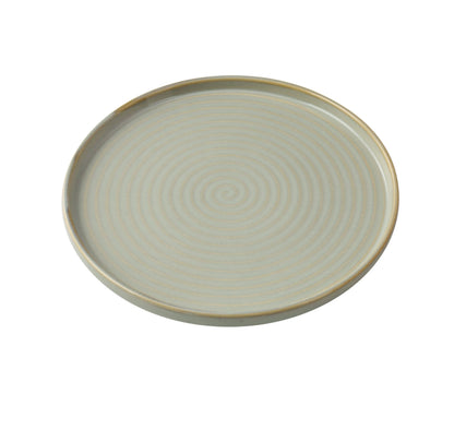 Yanco Glory Chinaware Round Plates with Upright Rim – Porcelain Dinner Plates (Multiple Sizes and Packs)