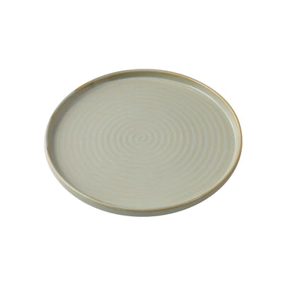 Yanco Glory Chinaware Round Plates with Upright Rim – Porcelain Dinner Plates (Multiple Sizes and Packs)