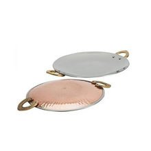 Copper & Stainless Steel Tava Platter - 9.5"