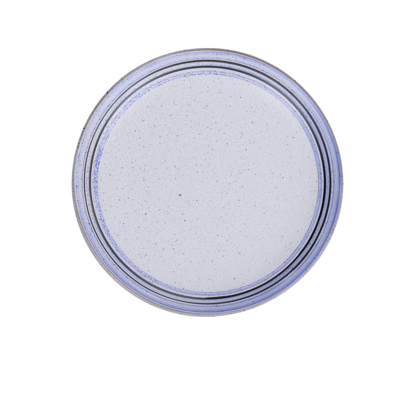 Yanco Ocean Coupe Plates – Porcelain Round Plates (7"–12", White with Blue Rim, Multiple Packs)