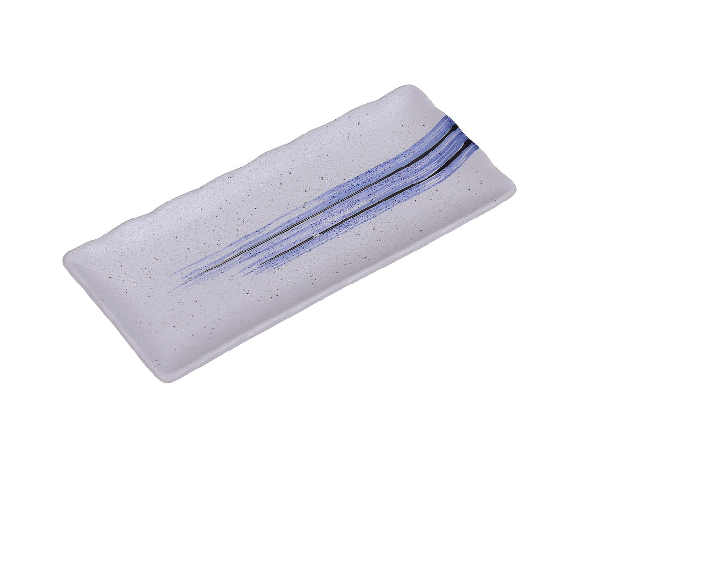 Yanco OC-3112 Ocean Rectangular Sushi Plate 11 1/2" x 5 1/2" – Porcelain Serving Plate (1 Dozen Pack)