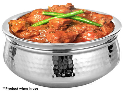 Stainless Steel Serving Handi – 12oz, 16oz & 28oz Curry Bowl for Restaurant & Catering