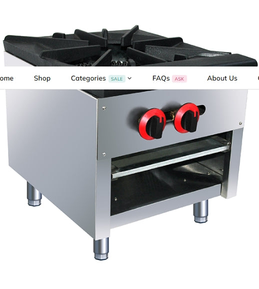 Single Burner Gas Countertop Hotplate – HS-1