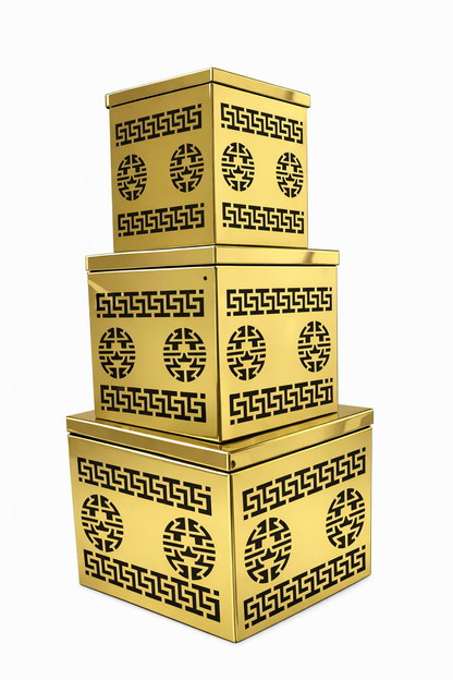 Gold Display Riser – Premium Buffet & Catering Elevation Stand