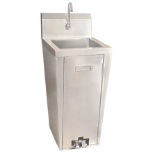 Commercial Stainless Steel Pedestal Sink – Compact Hand Wash Station (16” Bowl)