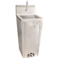 Commercial Stainless Steel Pedestal Sink – Compact Hand Wash Station (16” Bowl)