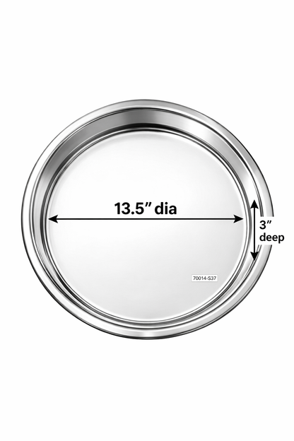 Stainless Steel Round Pan (70014 & 70015) – Heavy Duty Commercial Kitchen Pan