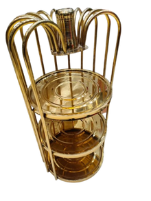Round Plate Stand – Gold #50005