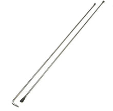 Stainless Steel Naan Removal Skewers – 39" Tandoor Bread Removal Tool (Hook + Scraper Pair)