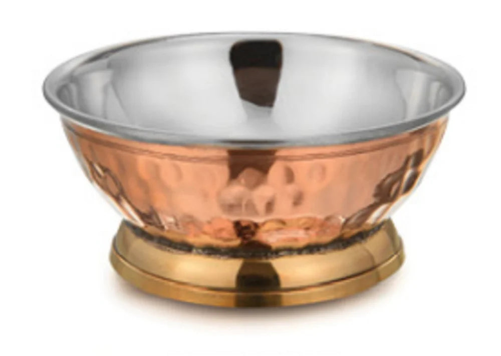 Copper/Stainless Steel Hammered Dessert Cup — Mini (#50017)