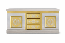 Commercial Buffet Counter Stand (Black & Gold / Gold Finish) – No Light