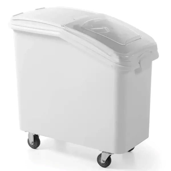 81L Ingredient Trolley with Casters – Mobile Storage Bin for Flour, Rice & Bulk Ingredients