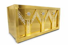 Commercial Buffet Counter Stand (Black & Gold / Gold Finish) – No Light