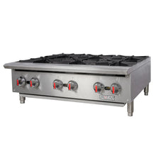 6 Burner Gas Countertop Hotplate 180,000 BTU (HS-6) – Commercial Cooking Range