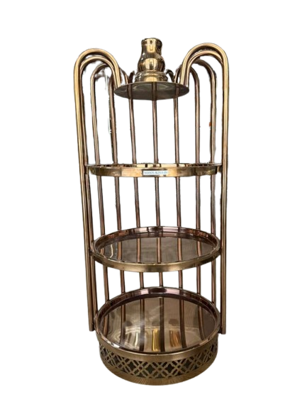 Round Plate Stand – Rose Gold #50006