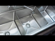 Commercial Stainless Steel Laundry Sink with Faucet & Drain Basket – 24” Utility Sink (16-Gauge 304 Steel)