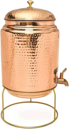 10088 Copper Hammered Water Dispenser – 18 LTR