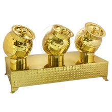 Gold 3-in-1 Pani Puri Matka Buffet Display #50014